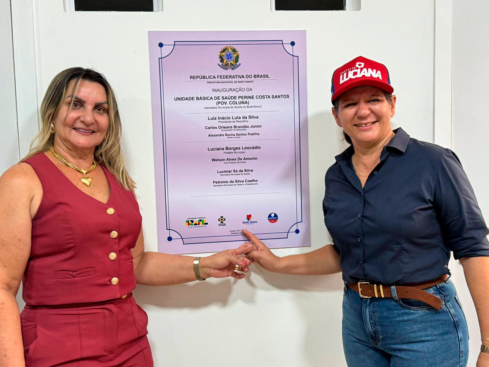Luciana Leocádio inaugura UBS do Novo PAC no povoado Coluna e reforça compromissos com Buriti Bravo